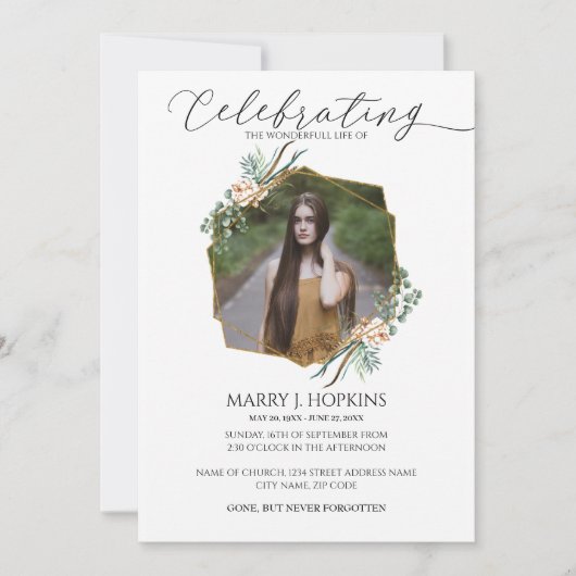 Foto van Eucalyptus Greenery: Levensgeviering Kaart (Voorkant)