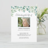 Foto van Eucalyptus Life Uitnodiging (Staand voorkant)