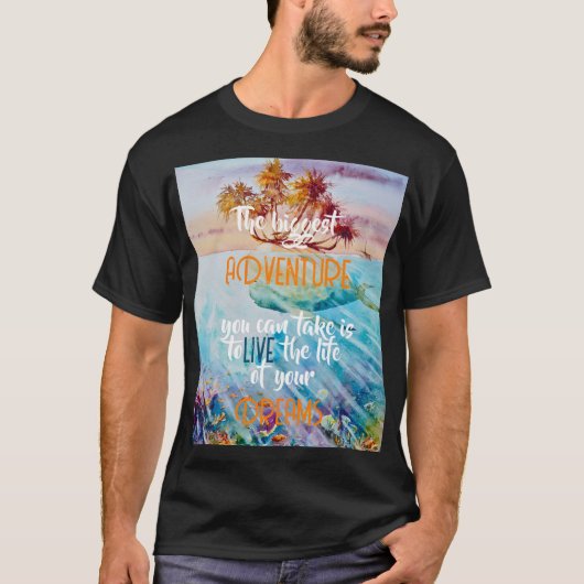Foto van Eve Painted Tropical Island Whale T-shirt (Voorkant)