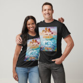 Foto van Eve Painted Tropical Island Whale T-shirt (Unisex)