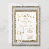 Foto van Fabulous Gold Silver Champagne op zaterda Kaart (Voorkant)