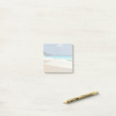 Foto van Faded Turquoise Blue Zee Beach Post-it® Notes (Op bureau)