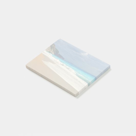 Foto van Faded Turquoise Blue Zee Beach Post-it® Notes (Schuin)