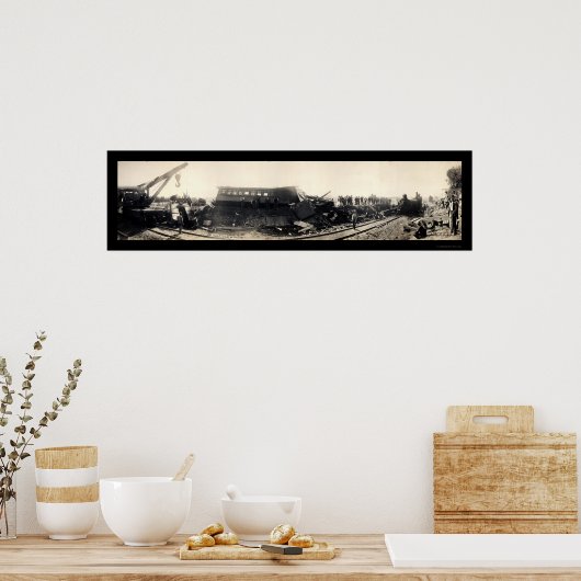 Foto van Farmer Cty Train 1909 Poster (Keuken)