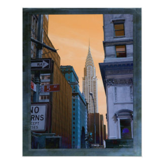 Foto van Faux  Chrysler Building Afdruk