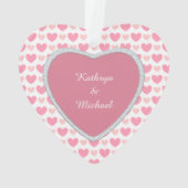 Foto van Faux Diamond Pink Ornament (achterkant)