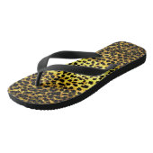 Foto van Faux Leopard Fur Print Wallpaper Teenslippers (Schuin)