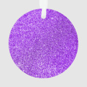 Foto van Faux Paars Glitter Ornament (achterkant)
