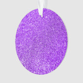 Foto van Faux Paars Glitter Ornament (voorkant)