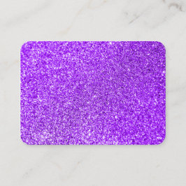 Foto van Faux Paars Glitter Visitekaartje