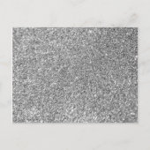 Foto van Faux Silver Glitter Briefkaart (Voorkant)