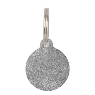 Foto van Faux Silver Glitter Huisdierpenning