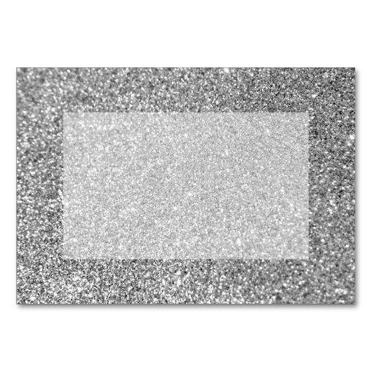 Foto van Faux Silver Glitter Kaart (Achterkant)