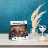 Foto van favoriete Hallo hardste afscheid van Dog  Fotoplaat (Insitu)