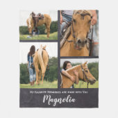 Foto van favoriete herinneringen Pet Memorial Fleece Deken (Voorkant)