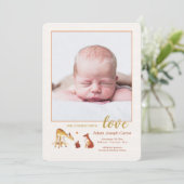 Foto van Fawn en Friends - Aankondiging van geboor (Staand voorkant)