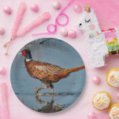 Foto van fazant Blue Water Papieren Bordje (Feest)