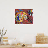 Foto van feestkunstenaars poster (Keuken)