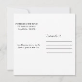 Foto van Feliz Año Nuevo Elegant Calligrafie Kaart (Achterkant)