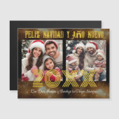 Foto van Feliz Año Nuevo Modern Calligrafie (Voorkant / Achterkant)