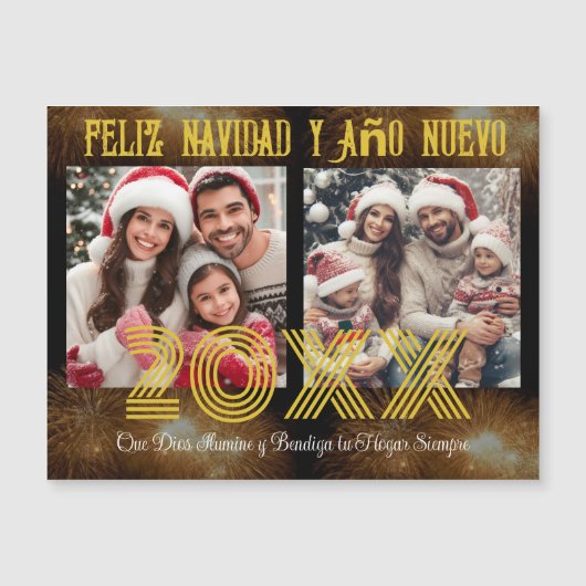 Foto van Feliz Año Nuevo Modern Calligrafie (Voorkant)