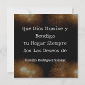 Foto van Feliz Año Nuevo Modern Calligrafie Kaart (Achterkant)