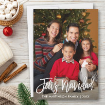 Foto van Feliz Navidad Modern Brush Script