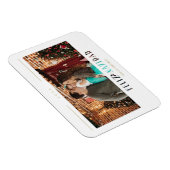 Foto van Feliz Navidad Modern Typografie Magneet (Rechterzijde)