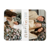 Foto van Feliz Navidad Spaans snijpapier Magneet (Horizontaal)