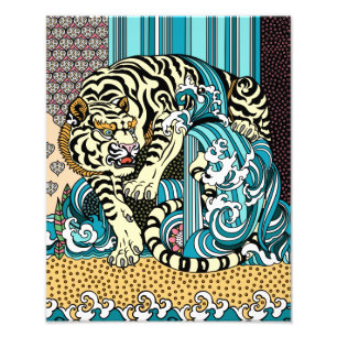 Foto van Feng Shui White Tiger Afdruk