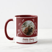 Foto van Festive Prettige feestdagen Foliage Red Mok (Links)