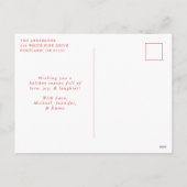 Foto van Festive Skiers Feestdagenkaart (Achterkant)