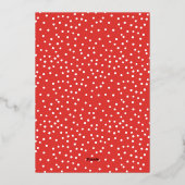 Foto van Festive Skiers Folie Feestdagenkaart (Achterkant)