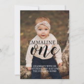 Foto van First Birthday Aankondiging download (Voorkant)