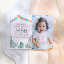 Foto van First Fiesta Cactus Cute Girl Birthday
