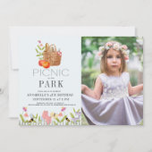 Foto van Floral Birthday in Park Basket Kaart (Voorkant)