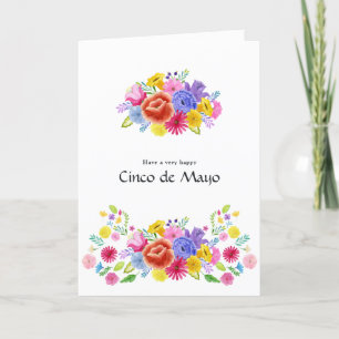 Foto van Floral Cinco de Mayo Feestdagen Kaart
