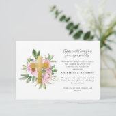 Foto van Floral Cross Sympathy Funeral Memorial Bedankkaart (Staand voorkant)