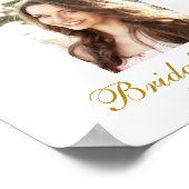 Foto van Floral Gold Vrijgezellenfeest Poster (Hoek)