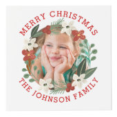 Foto van Floral met Merry Chistmas Kubus (Rechts)