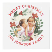 Foto van Floral met Merry Chistmas Kubus (Voorkant)