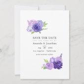 Foto van Floral Weddenschap tegen Ultra Violet Wat Save The Date (Voorkant)