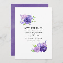 Foto van Floral Weddenschap tegen Ultra Violet Wat Save The Date