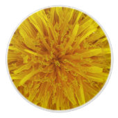 Foto van Flower Yellow Dandelion Keramische Knop (Voorkant)