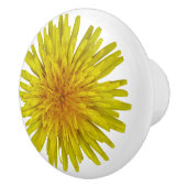 Foto van Flower Yellow Dandelion Keramische Knop (Rechts)