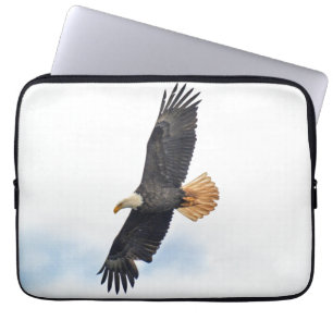 Foto van Flying Bald Eagle Wildlife Laptop Sleeve