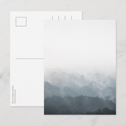Foto van Foggy Forest Natuur Briefkaart (Voorkant / Achterkant)