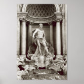 Foto van Fontana di Trevi in Rome Italië Foto Poster (Voorkant)