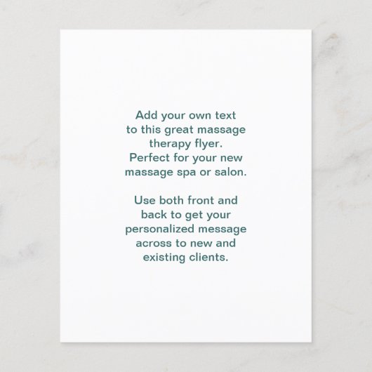 Foto van Foot Massage Flyer (Achterkant)