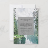 Foto van Forest Natuur Sympathy Funeral Memorial Bedankkaart (Voorkant)